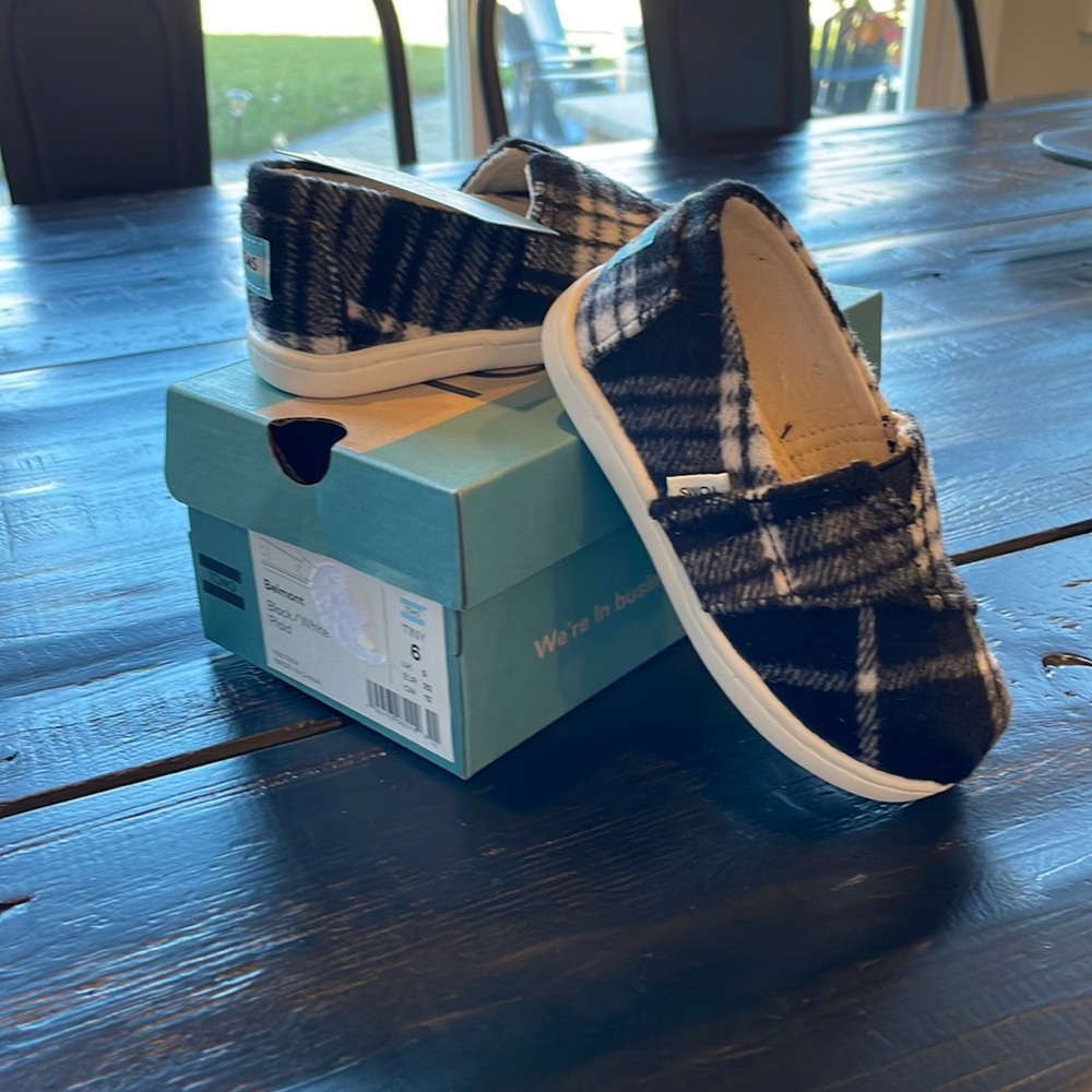 TOMS - Belmont black/white plaid